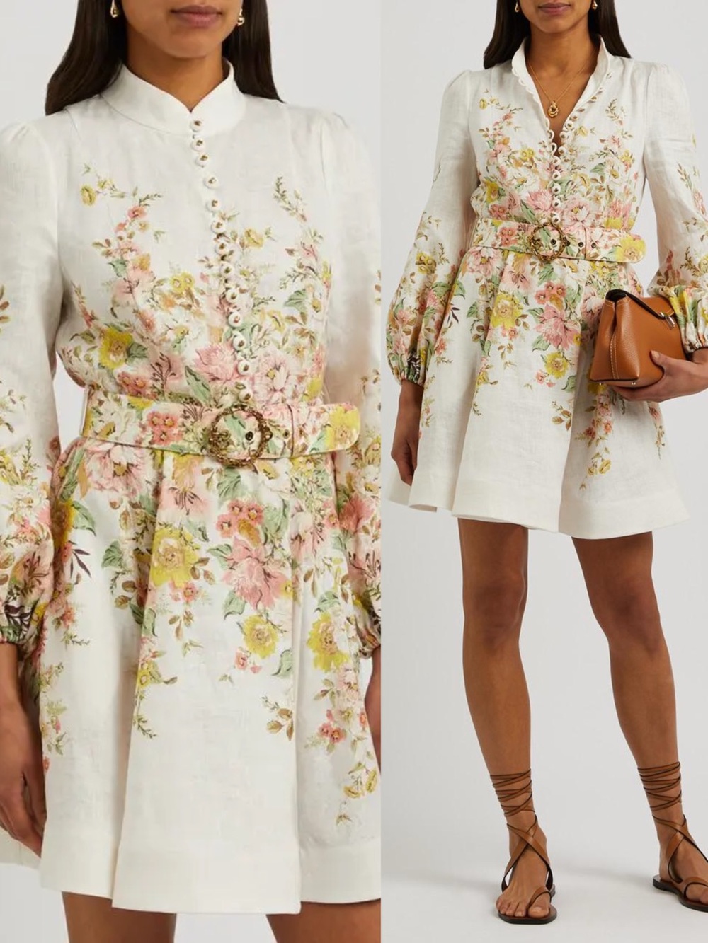 Zimmermann MATCHMAKER BUTTONED MINI DRESS